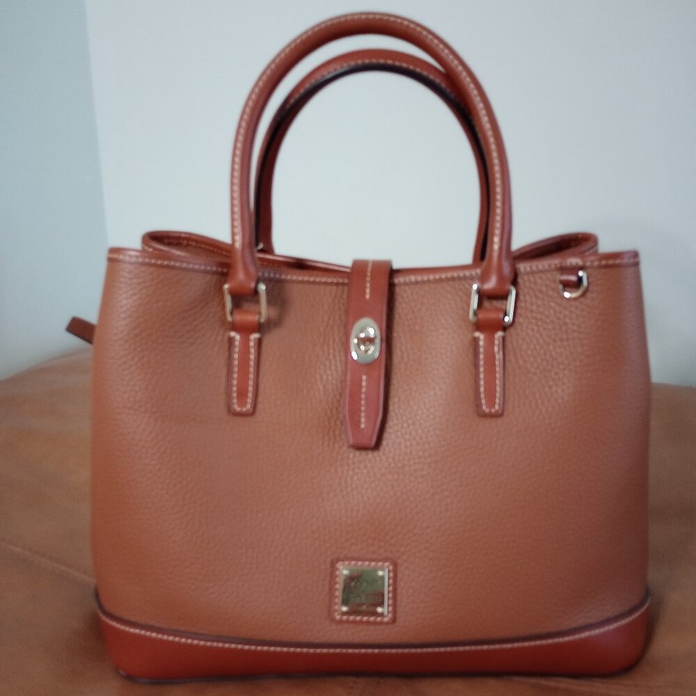 Dooney Perry Satchel Caramel color